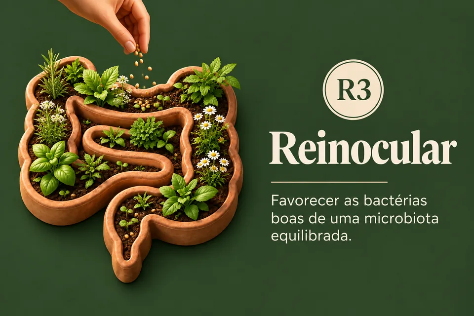 R3 Reinocular: favorecer as bactérias boas de uma microbiota equilibrada.